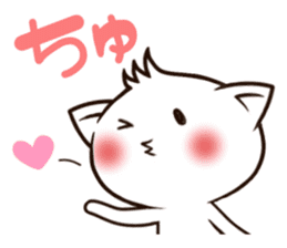 A cat whose hair is bouncing sticker #15819028