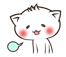 A cat whose hair is bouncing sticker #15819031