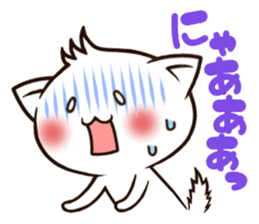 A cat whose hair is bouncing sticker #15819039