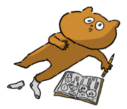 Bear and roommate 2 sticker #15819178