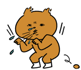 Bear and roommate 2 sticker #15819193