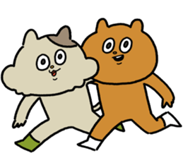 Bear and roommate 2 sticker #15819199