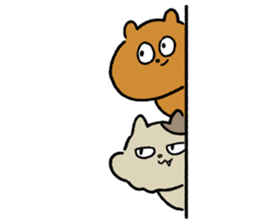 Bear and roommate 2 sticker #15819203