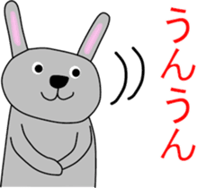 Good listener Mr.rabbit 2 sticker #15819412