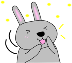 Good listener Mr.rabbit 2 sticker #15819424