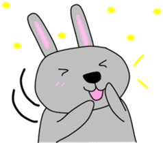 Good listener Mr.rabbit 2 sticker #15819424