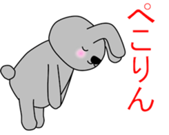 Good listener Mr.rabbit 2 sticker #15819426