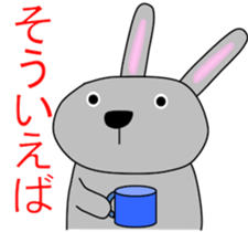 Good listener Mr.rabbit 2 sticker #15819428