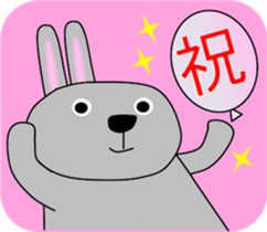 Good listener Mr.rabbit 2 sticker #15819430