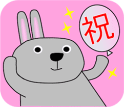 Good listener Mr.rabbit 2 sticker #15819430