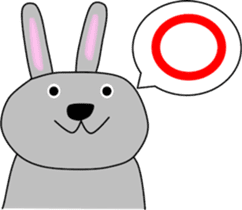 Good listener Mr.rabbit 2 sticker #15819432