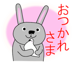 Good listener Mr.rabbit 2 sticker #15819433