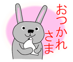 Good listener Mr.rabbit 2 sticker #15819433