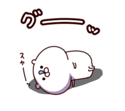 Polar bear sticker negative version sticker #15819503