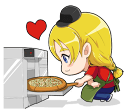 Pizza Girl sticker #15820194