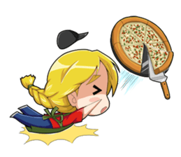 Pizza Girl sticker #15820195
