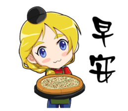 Pizza Girl sticker #15820198