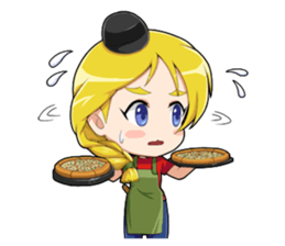 Pizza Girl sticker #15820201