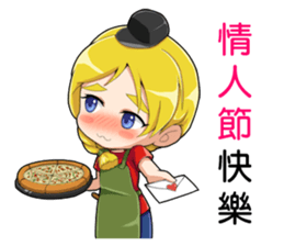 Pizza Girl sticker #15820204