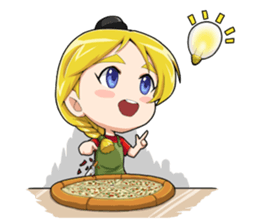 Pizza Girl sticker #15820219