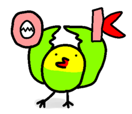 A singing bird sticker #15820438