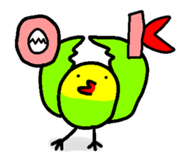 A singing bird sticker #15820438