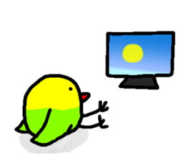 A singing bird sticker #15820447