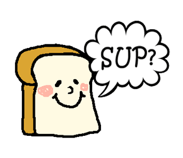 Cute-Plain bread sticker #15820882
