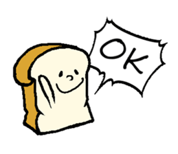Cute-Plain bread sticker #15820883