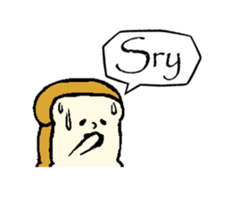Cute-Plain bread sticker #15820889