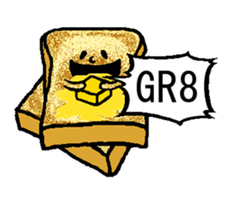 Cute-Plain bread sticker #15820895