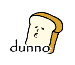 Cute-Plain bread sticker #15820903