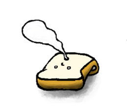 Cute-Plain bread sticker #15820910