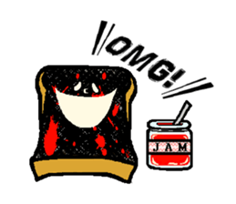 Cute-Plain bread sticker #15820913