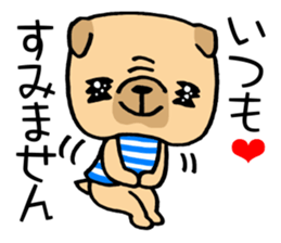 Very pretty pug! sticker #15820964