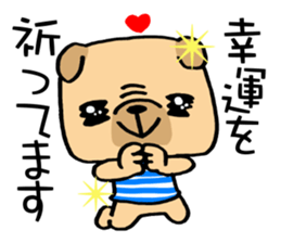 Very pretty pug! sticker #15820966