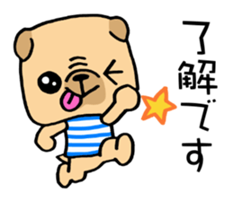 Very pretty pug! sticker #15820974