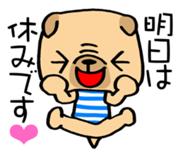 Very pretty pug! sticker #15820987