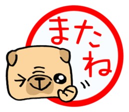 Very pretty pug! sticker #15820993