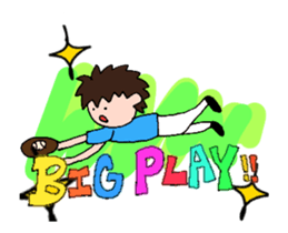 We love YOKOHAMA and BASEBALL(animation) sticker #15821175