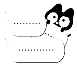 Sticker of Conversation cute black cat2 sticker #15821343