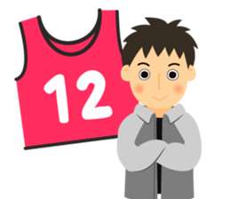 Bibs number 40 sticker #15821989