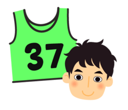 Bibs number 40 sticker #15822014