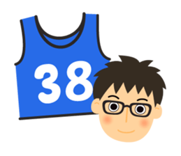 Bibs number 40 sticker #15822015