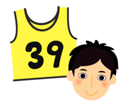 Bibs number 40 sticker #15822016