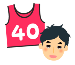Bibs number 40 sticker #15822017