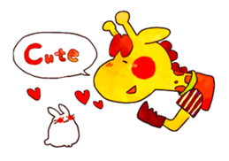 Kirin and Mr. Usagi sticker #15822471