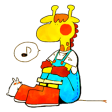 Kirin and Mr. Usagi sticker #15822477