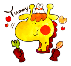 Kirin and Mr. Usagi sticker #15822491