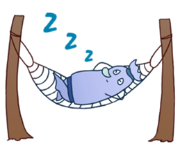 Pillow staring into space sticker #15822874